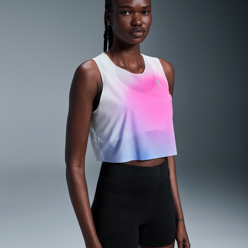 On Pace Tank - Pink White